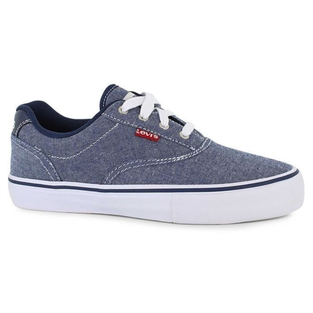 Levis Thane Blue Denim Sneakers Toddler Shoes Size 7M Lace Up Casual
